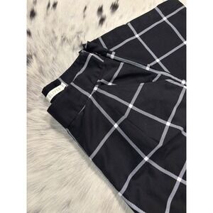 Marie Oliver Black & White Plaid Wide Leg Pants Trousers Size 2